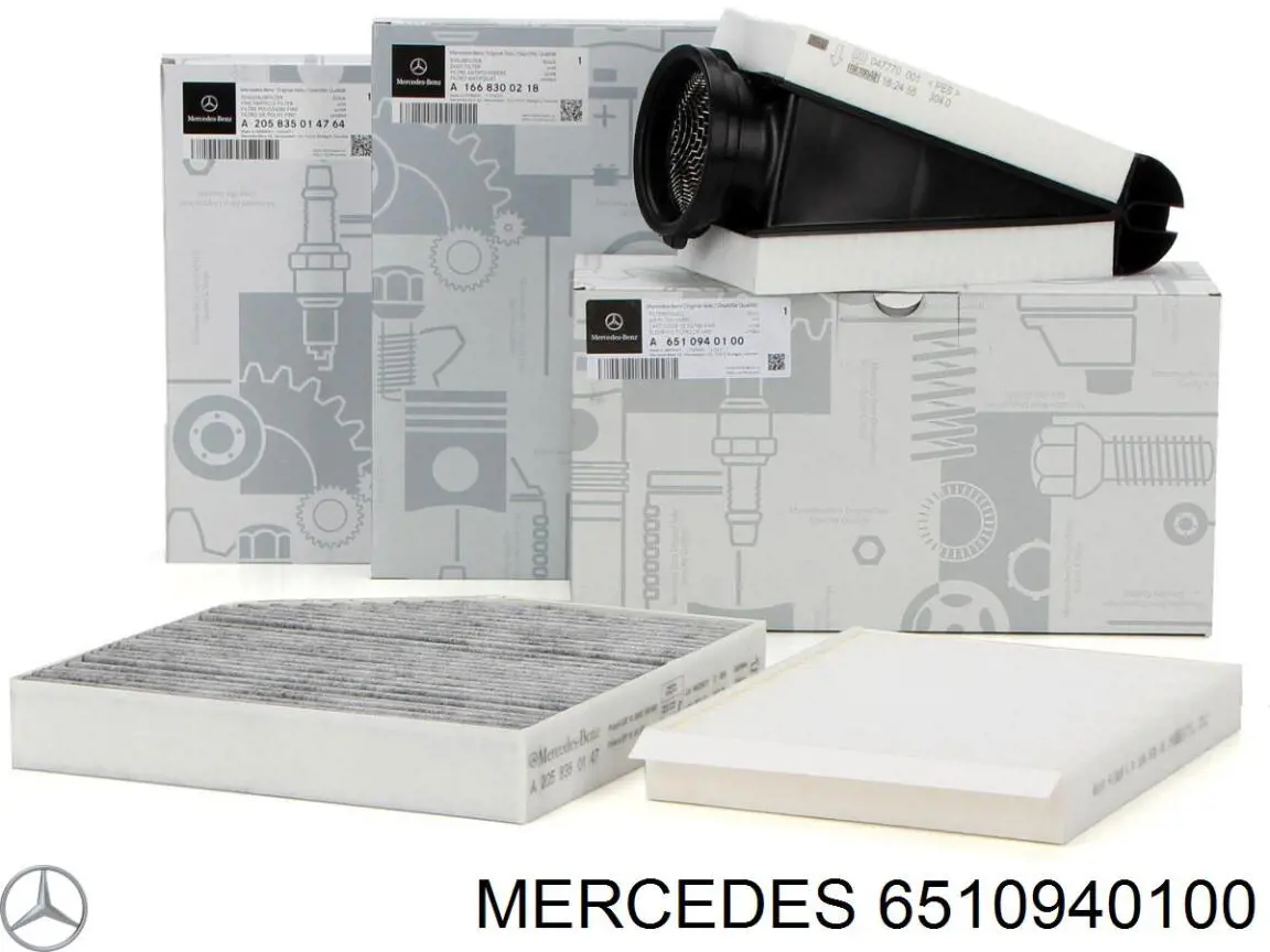 El filtro de aire Mercedes 6510940100 precio, desde 28,52 EUR