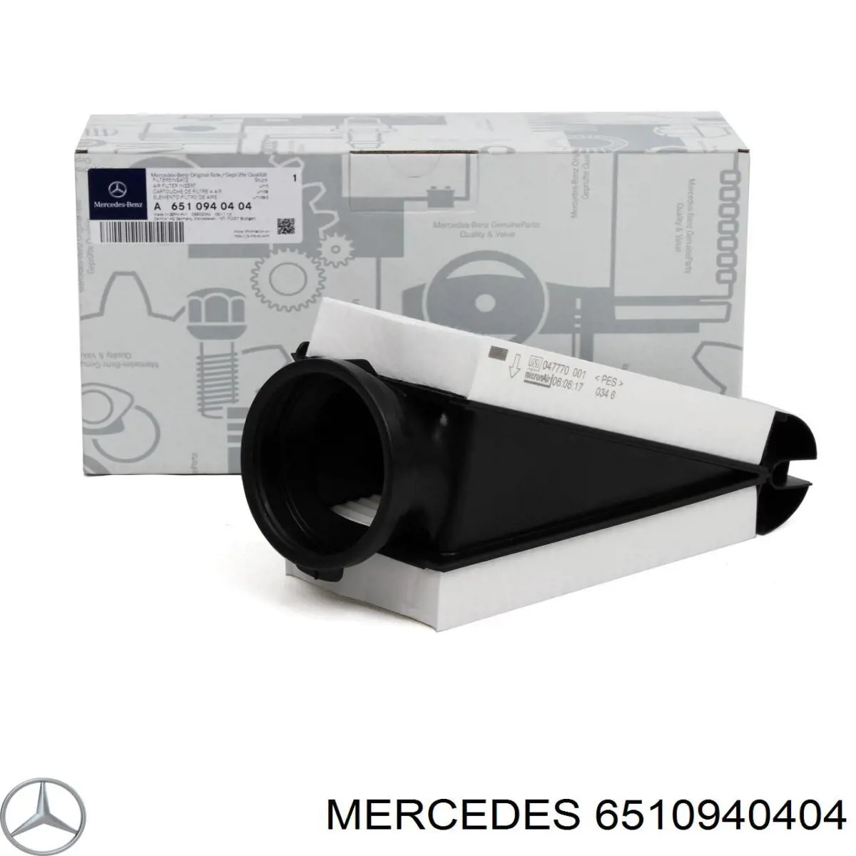 6510940404 Mercedes filtro de aire