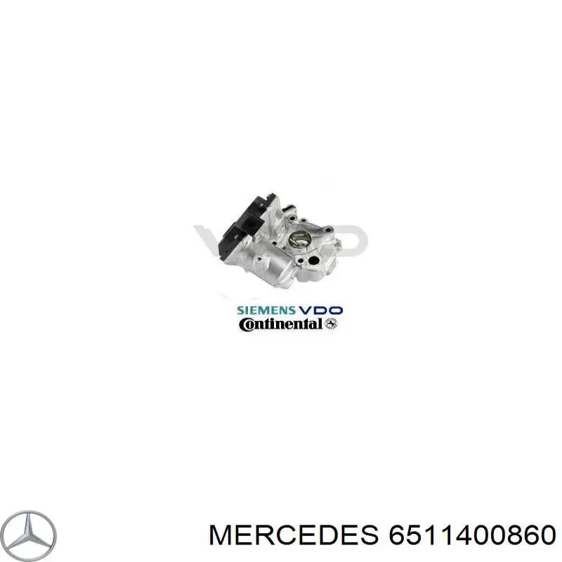 Válvula EGR 6511400860 Mercedes
