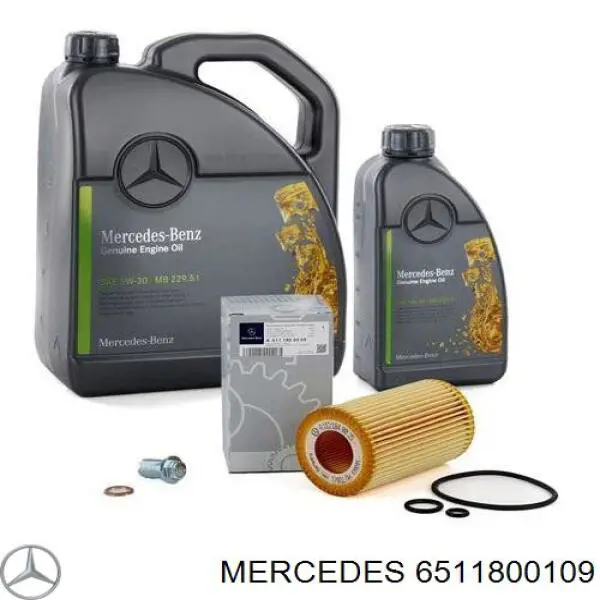 6511800109 Mercedes filtro de aceite