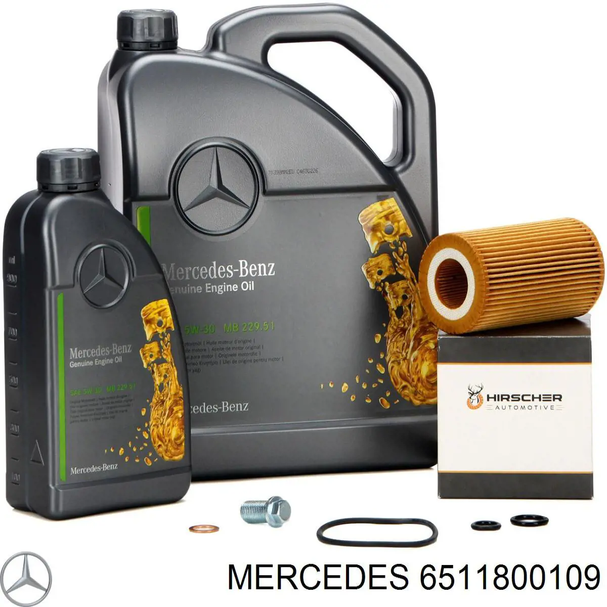 Filtro de aceite motor Mercedes 6511800109
