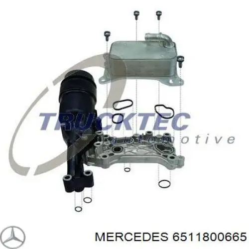 6511800665 Mercedes radiador de aceite