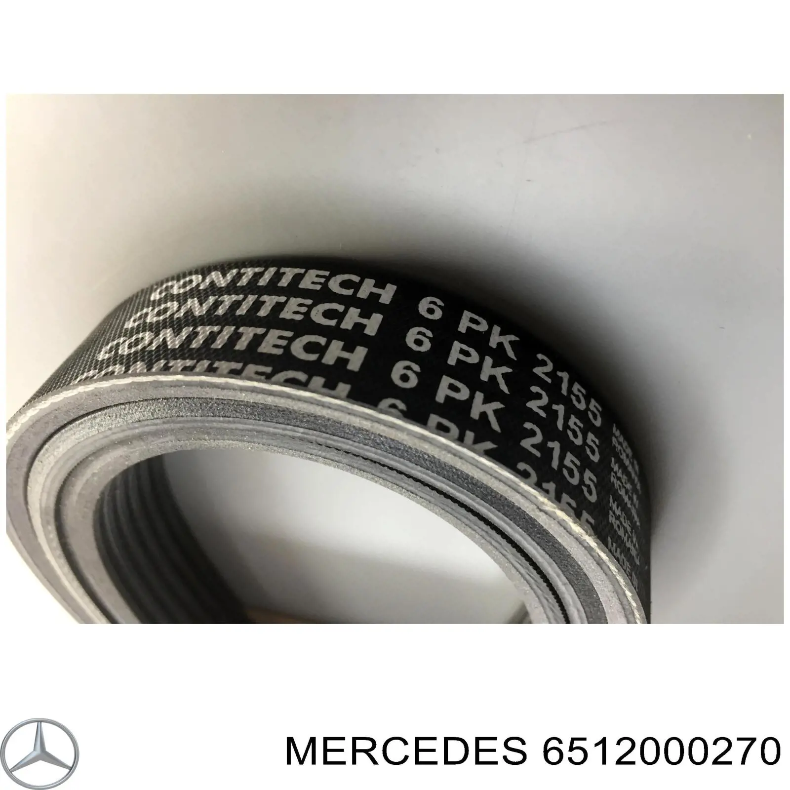 6512000270 Mercedes polea inversión / guía, correa poli v