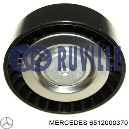 6512000370 Mercedes polea inversión / guía, correa poli v