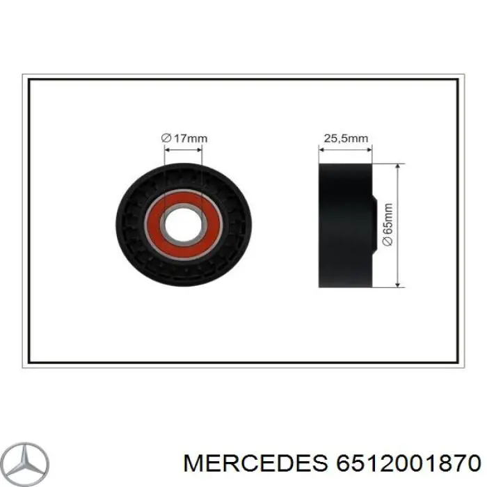 Tensor de la correa trapecial Mercedes 6512001870 precio, desde 40,66 EUR