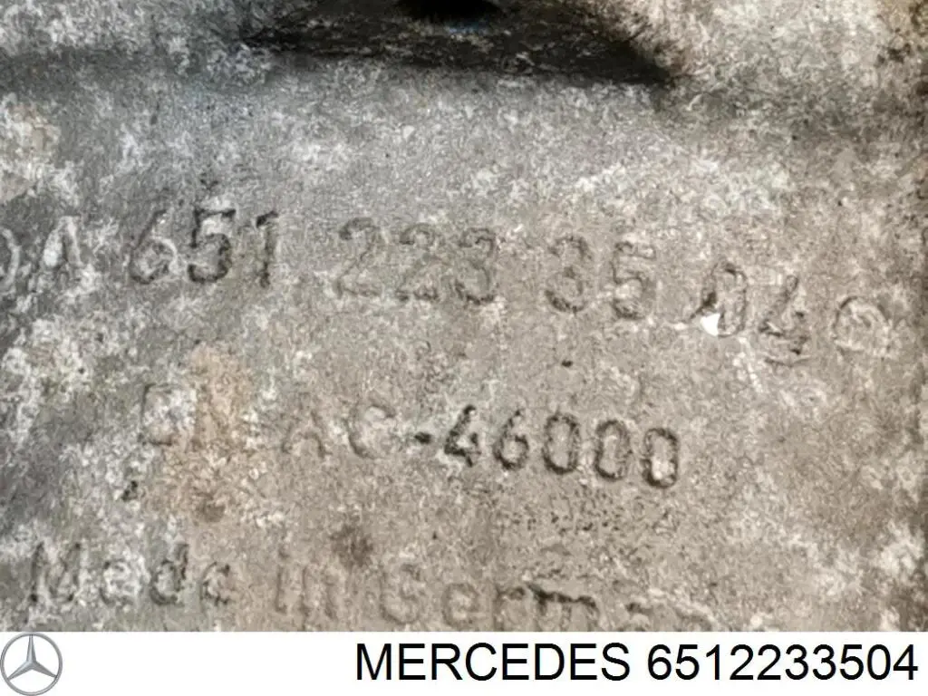 6512233504 Mercedes Soporte derecho del motor