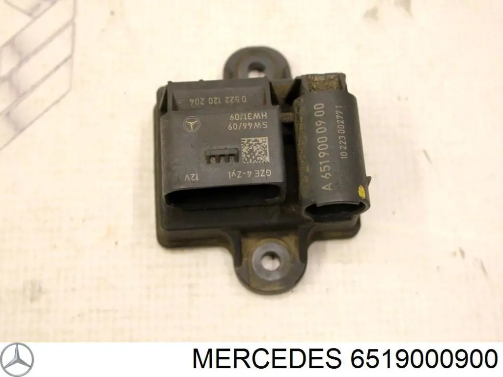6519000900 Mercedes Relé de bujías incandescentes