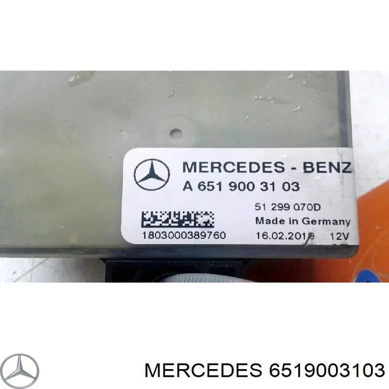 Comprar 6519003103 Mercedes Caja precalentamiento bujias