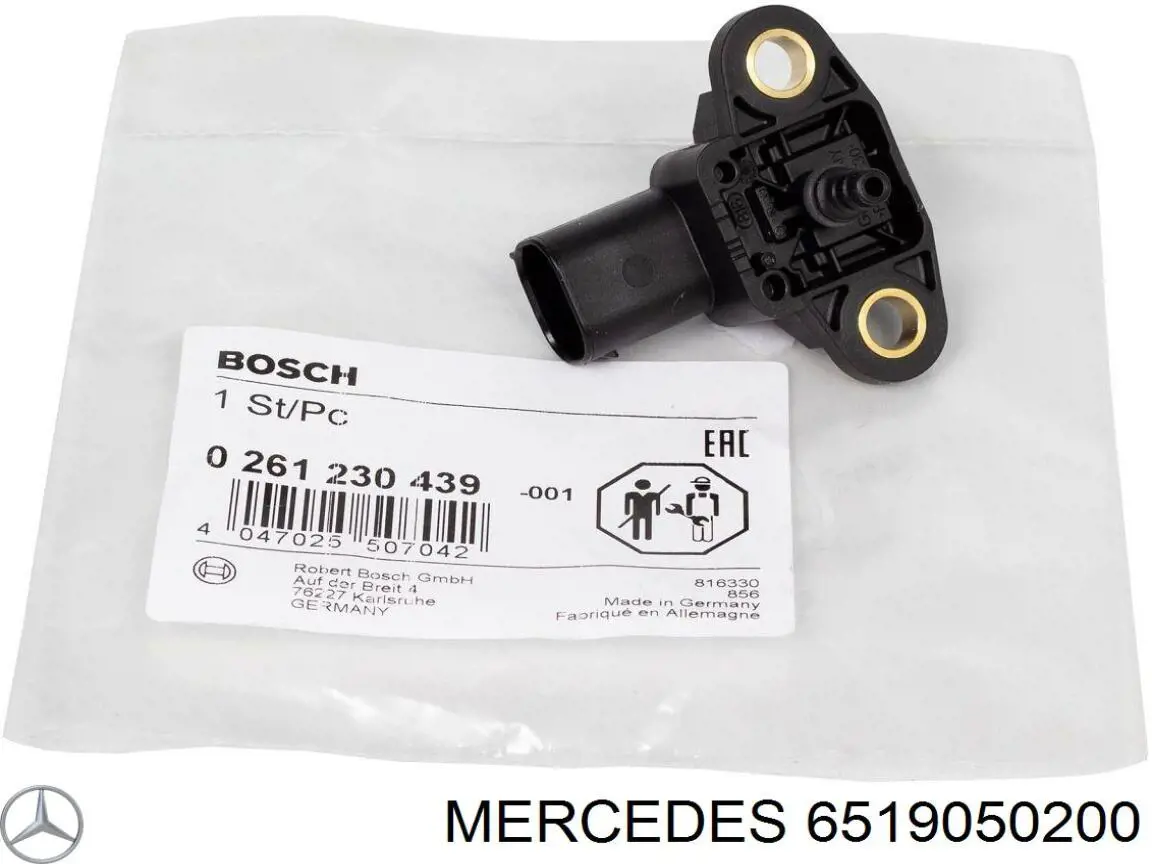 6519050200 Mercedes sensor de presion gases de escape