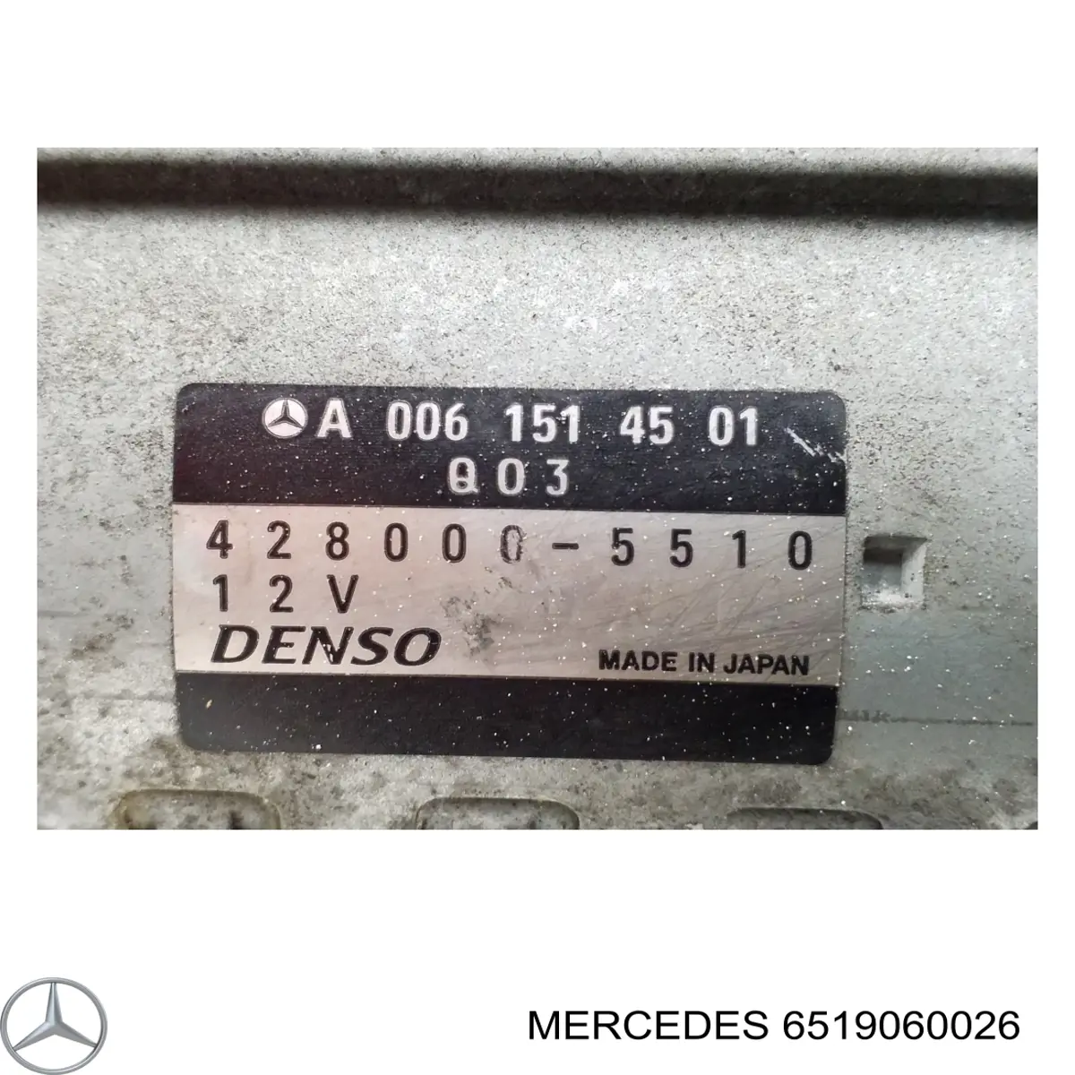 Motor de arranque 6519060026 Mercedes