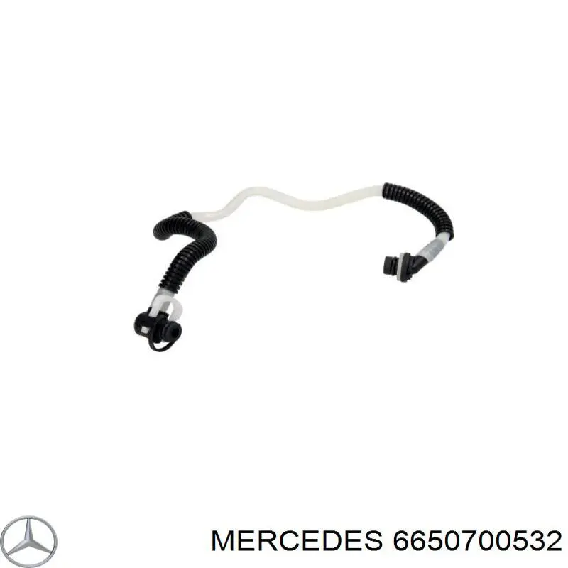 Comprar 6650700532 Mercedes Tubería de combustible desde la válvula de corte hasta la bomba de inyección