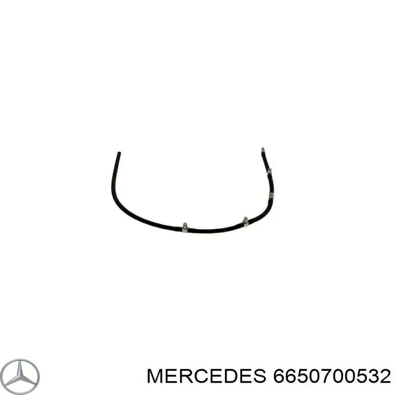 Tubería de combustible desde la válvula de corte hasta la bomba de inyección 6650700532 Mercedes