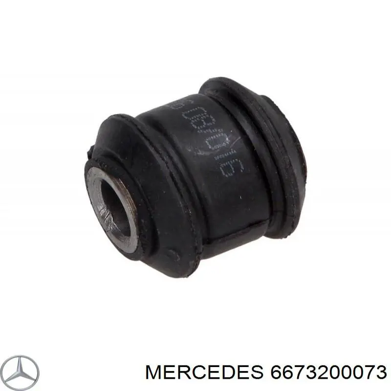 6673200073 Mercedes soporte de estabilizador trasero exterior
