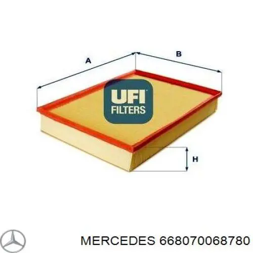 668070068780 Mercedes inyector de combustible