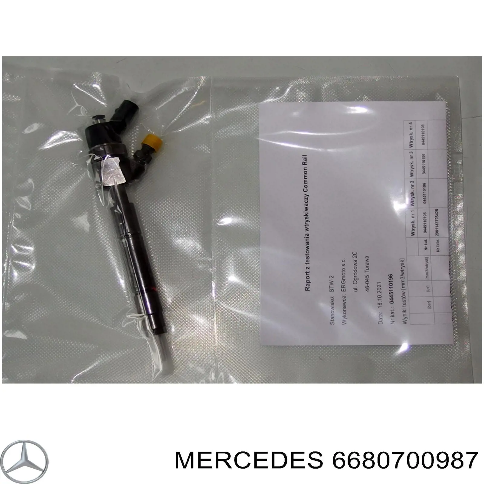 6680700987 Mercedes inyector