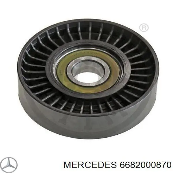 6682000870 Mercedes tensor de correa, correa poli v