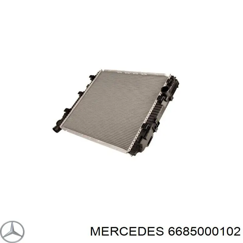 6685000102 Mercedes radiador