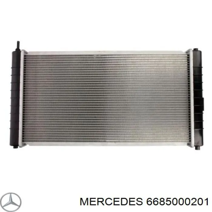 6685000201 Mercedes radiador refrigeración del motor