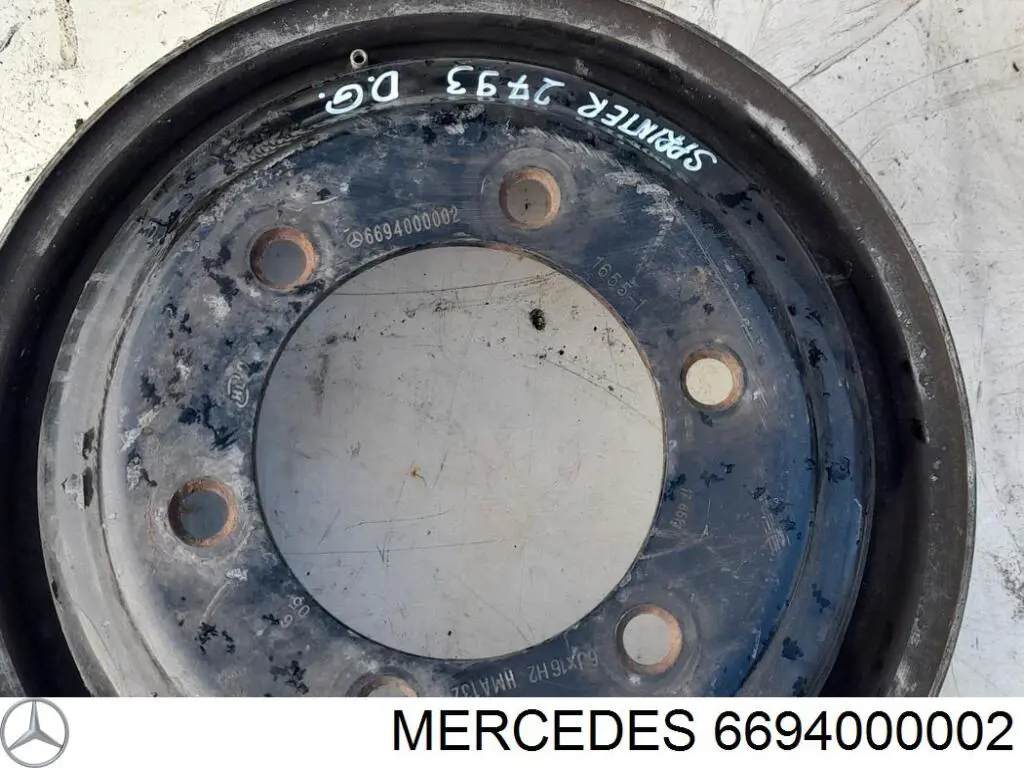 A6694000002 Mercedes Llantas de acero (Estampado)