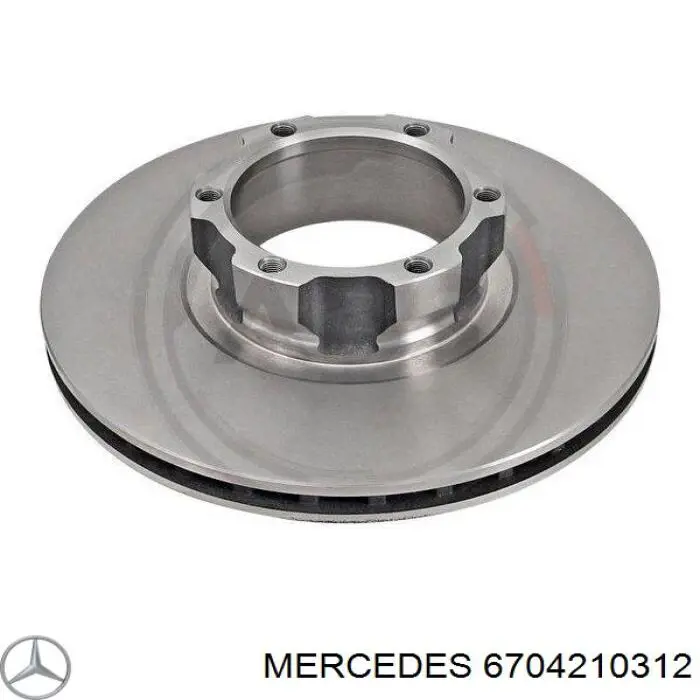 6704210312 Mercedes disco de freno delantero