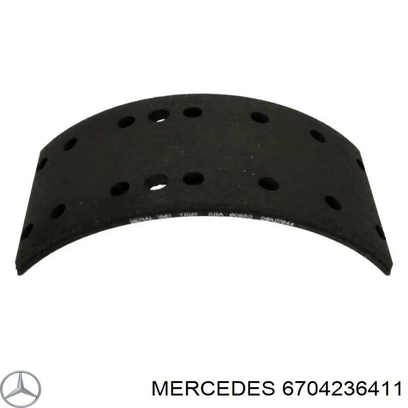 6704236411 Mercedes zapatas de frenos de tambor traseras