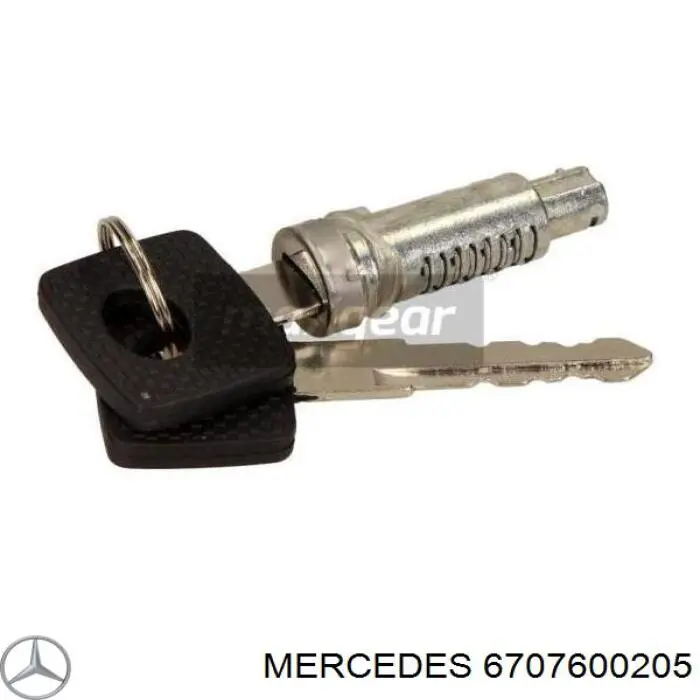 6707600205 Mercedes cilindro de cerradura de puerta delantera