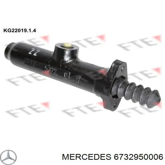 6732950006 Mercedes cilindro maestro de embrague