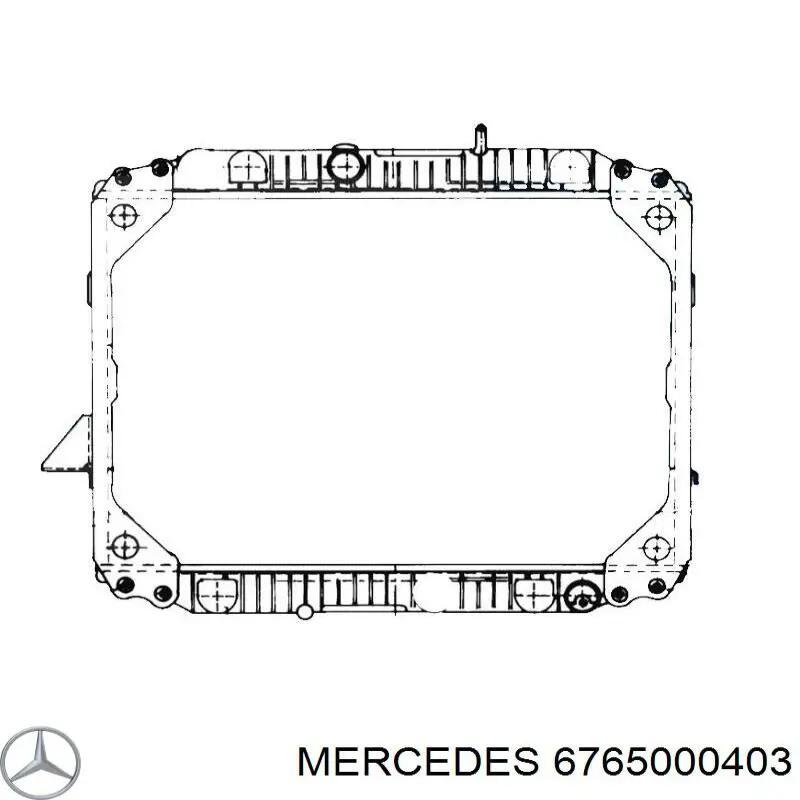 6765000403 Mercedes radiador