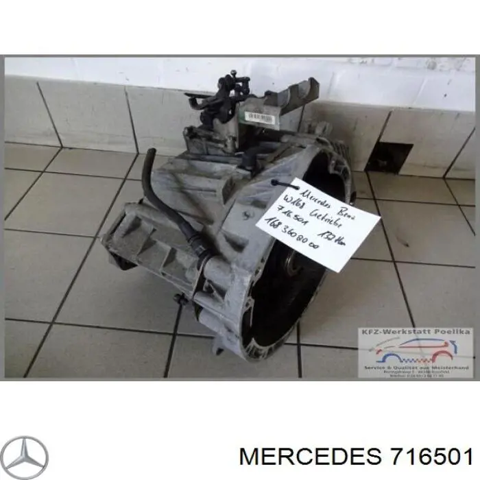 A168360220080 Mercedes caja de cambios mecánica, completa