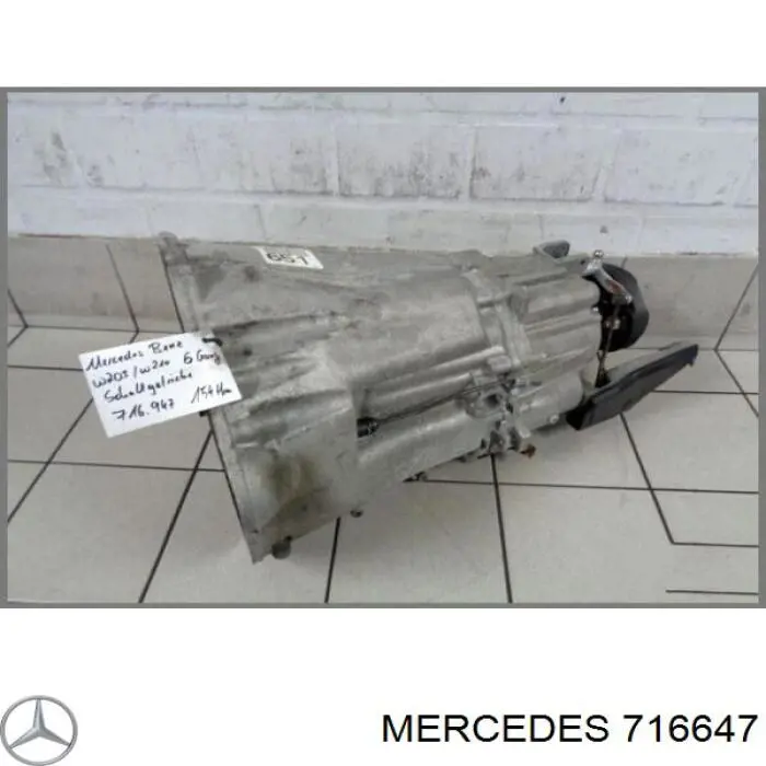 Caja de cambios mecánica Mercedes 716647 precio, desde 452,62 EUR