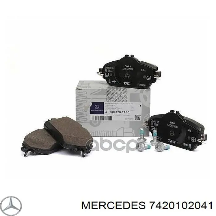 7420102041 Mercedes pastillas de freno traseras