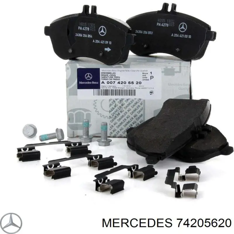 74205620 Mercedes pastillas de freno delanteras