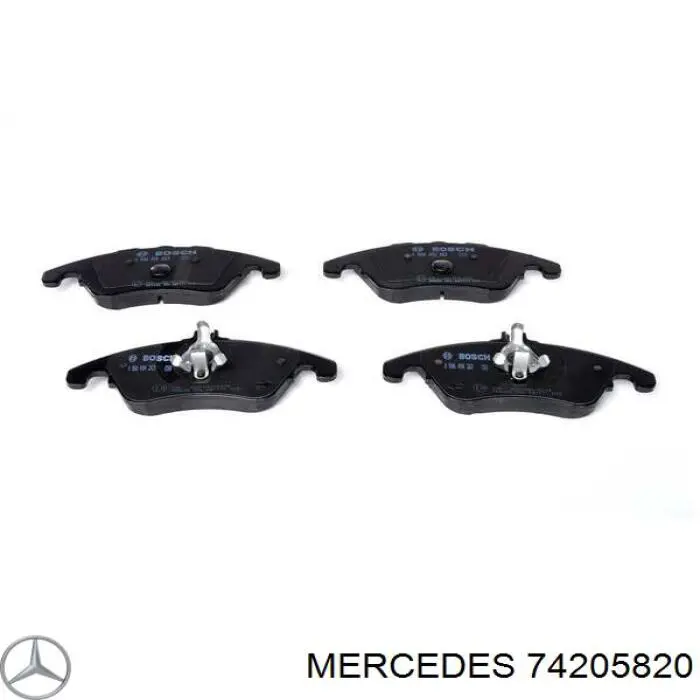 74205820 Mercedes pastillas de freno delanteras