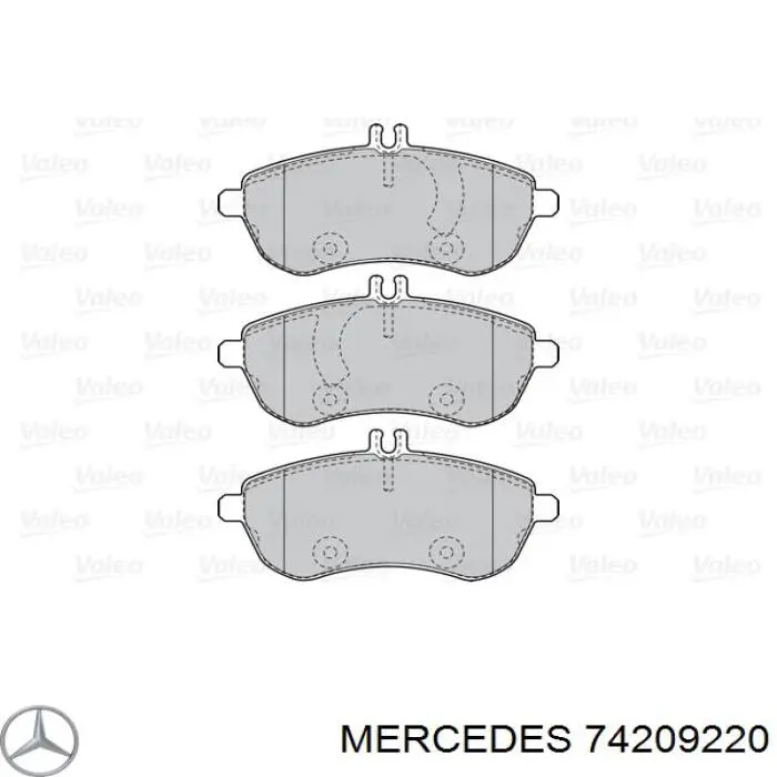 74209220 Mercedes pastillas de freno delanteras