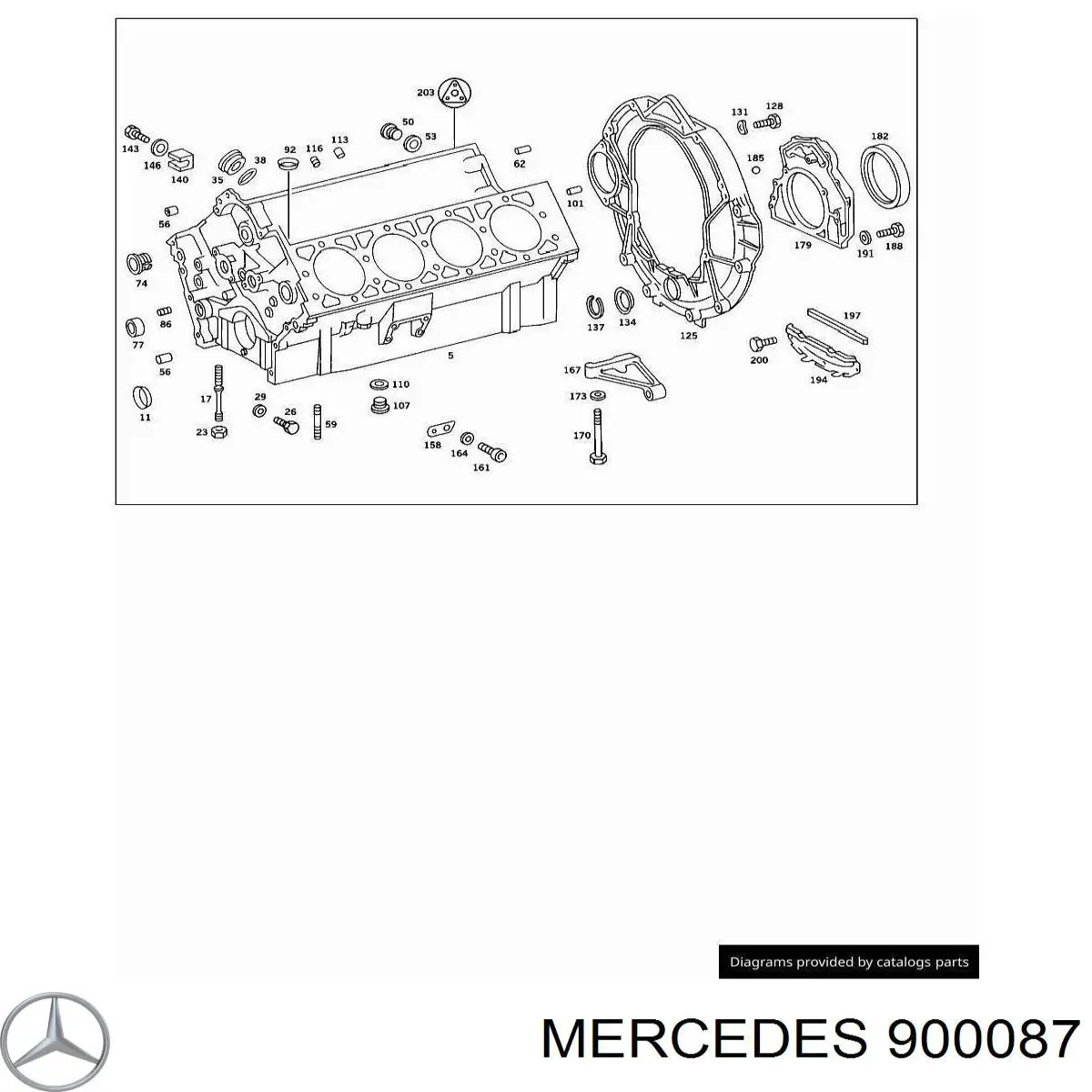 Comprar A0000900087 Mercedes Tapa de la carcasa del filtro de combustible