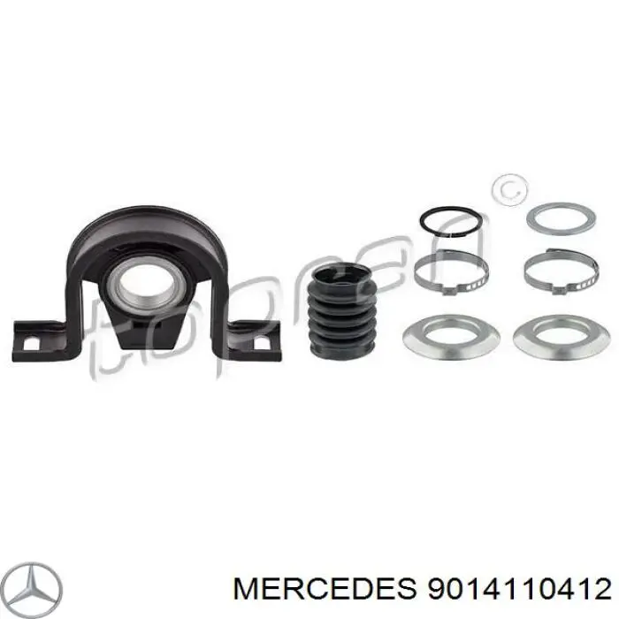 Suspensión, árbol de transmisión MERCEDES 9014110412