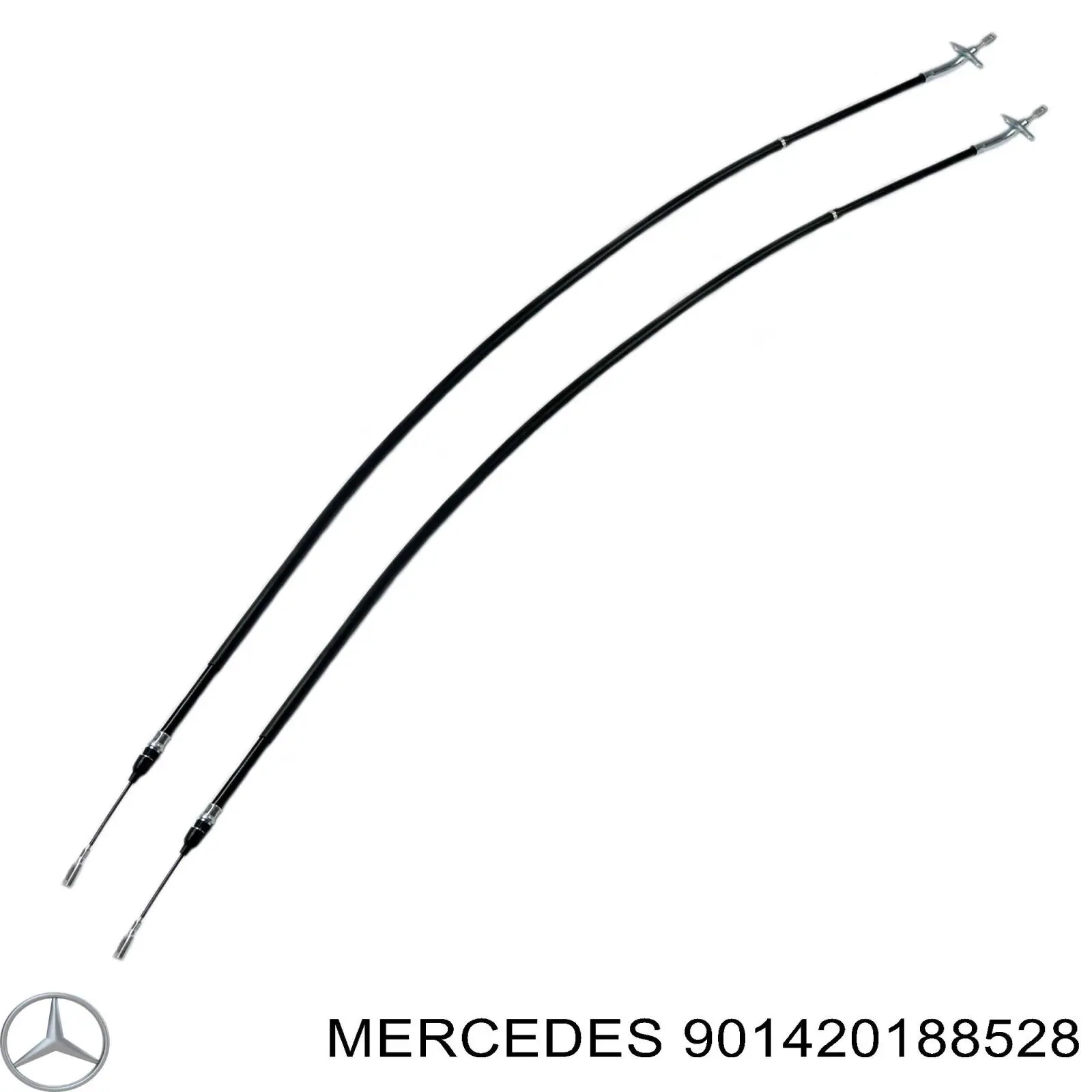 901420188528 Mercedes cable de freno de mano trasero derecho/izquierdo