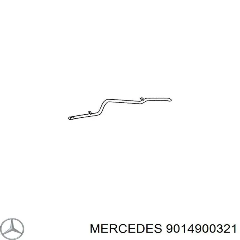 9014900321 Mercedes silenciador posterior