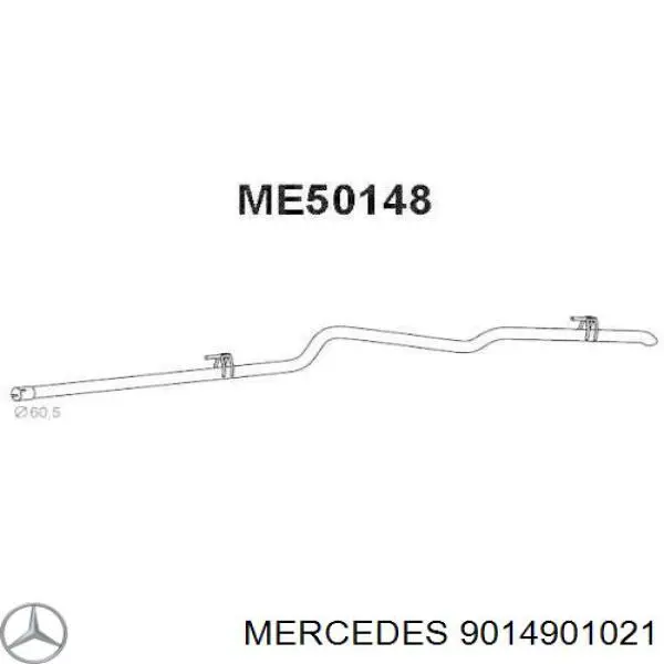 9014901021 Mercedes silenciador posterior