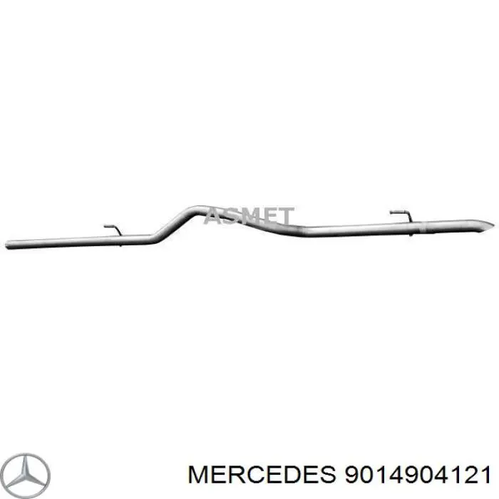 9014904121 Mercedes silenciador posterior