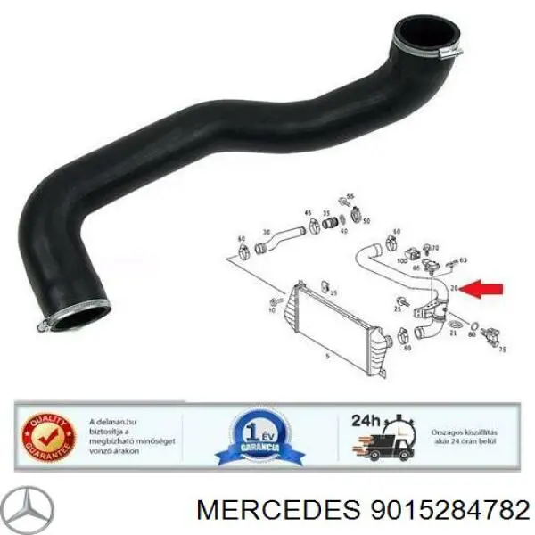 753240 Cautex Manguera del intercooler