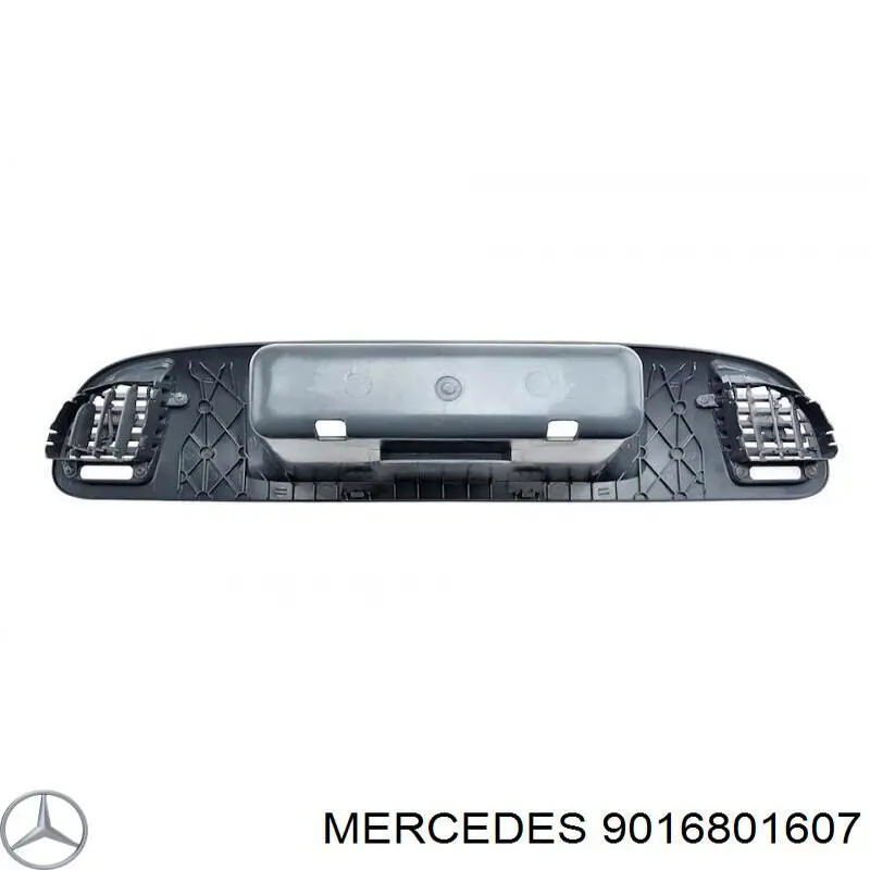 9016801607 Mercedes moldura tablero de instrumentos "torpedo" derecho