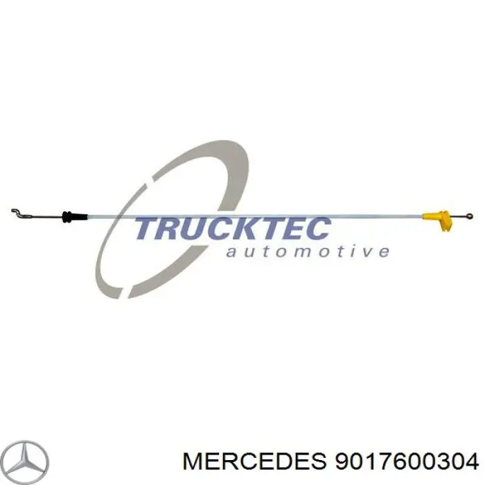 9017600304 Mercedes cable de accionamiento, desbloqueo de puerta delantera