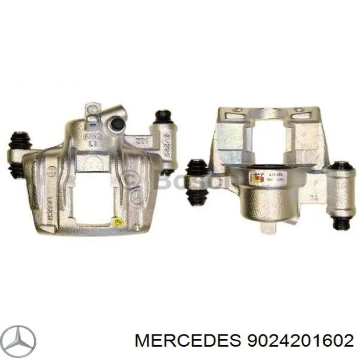 9024201602 Mercedes pinza de freno trasera izquierda