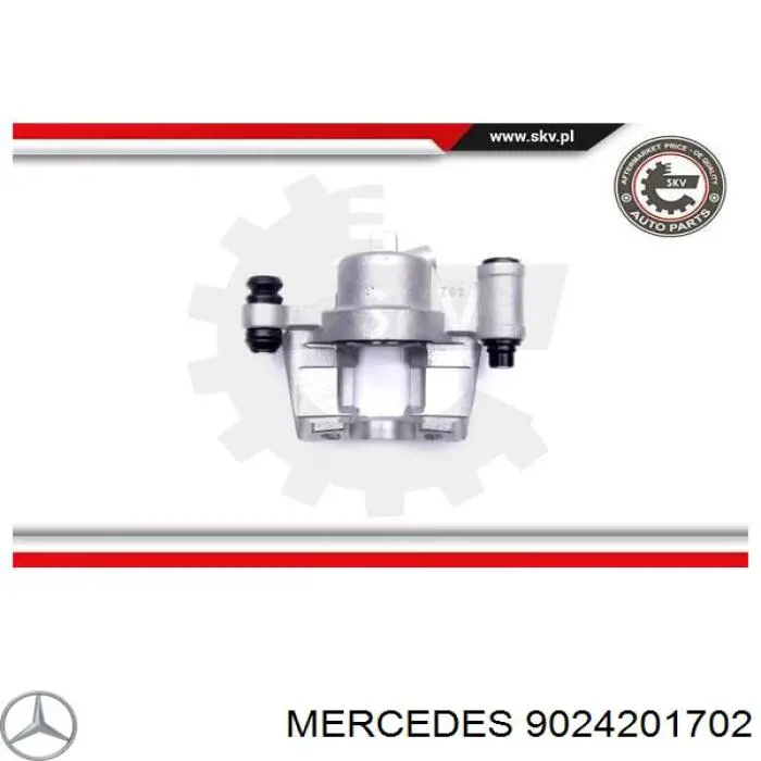 9024201702 Mercedes pinza de freno trasero derecho