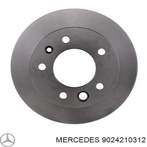 9024210312 Mercedes freno de disco delantero