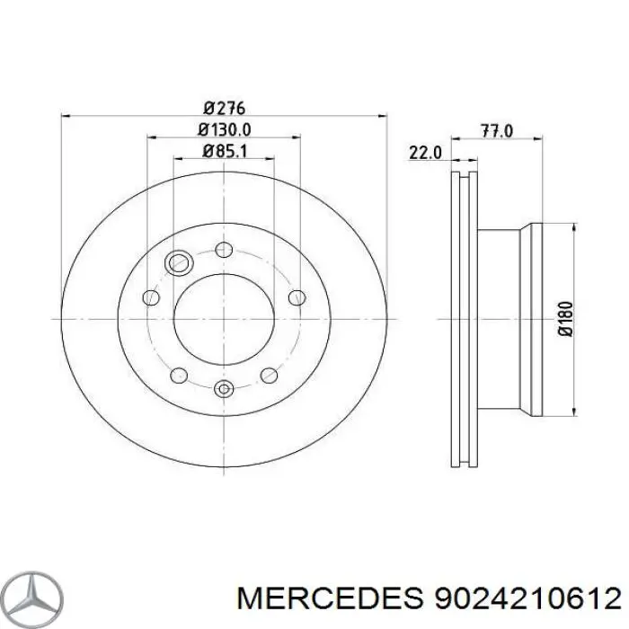 Frenos delanteros Mercedes 9024210612 precio, desde 45,32 EUR