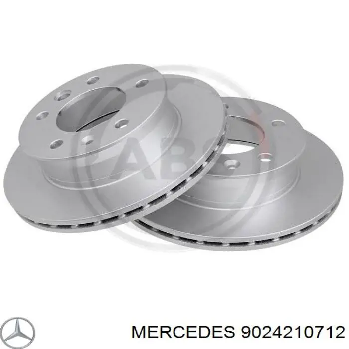 9024210712 Mercedes disco de freno delantero