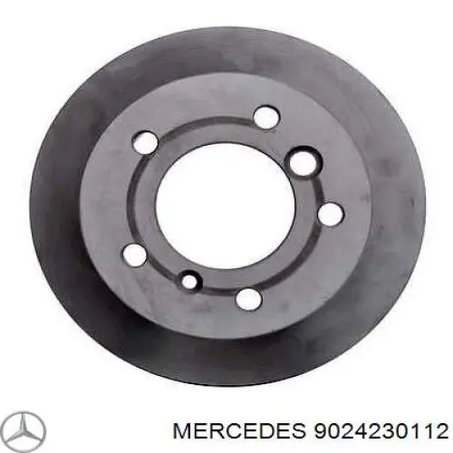 9024230112 Mercedes disco de freno trasero
