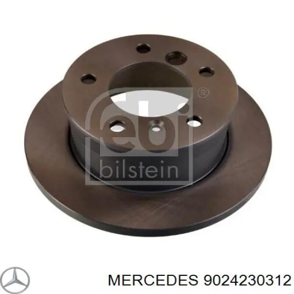 9024230312 Mercedes Freno de disco trasero